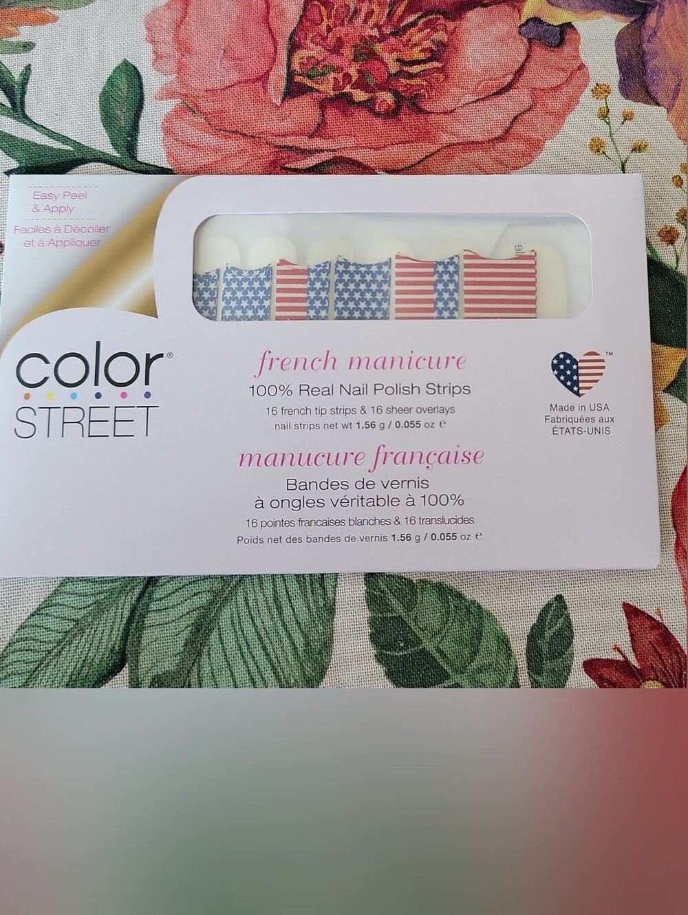 Color Street Red, White & Blue Patriotic French Manicure Strips